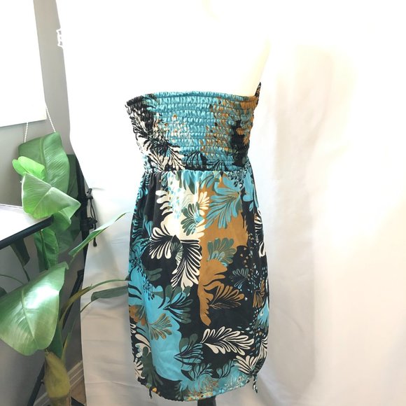 GURU | Turquois Black Gold Multi Wear Dress (size L) - Picture 6 of 9